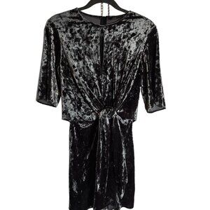 Zara Women Crushed Velvet Mini Dress Size XS‎ Excellent Condition